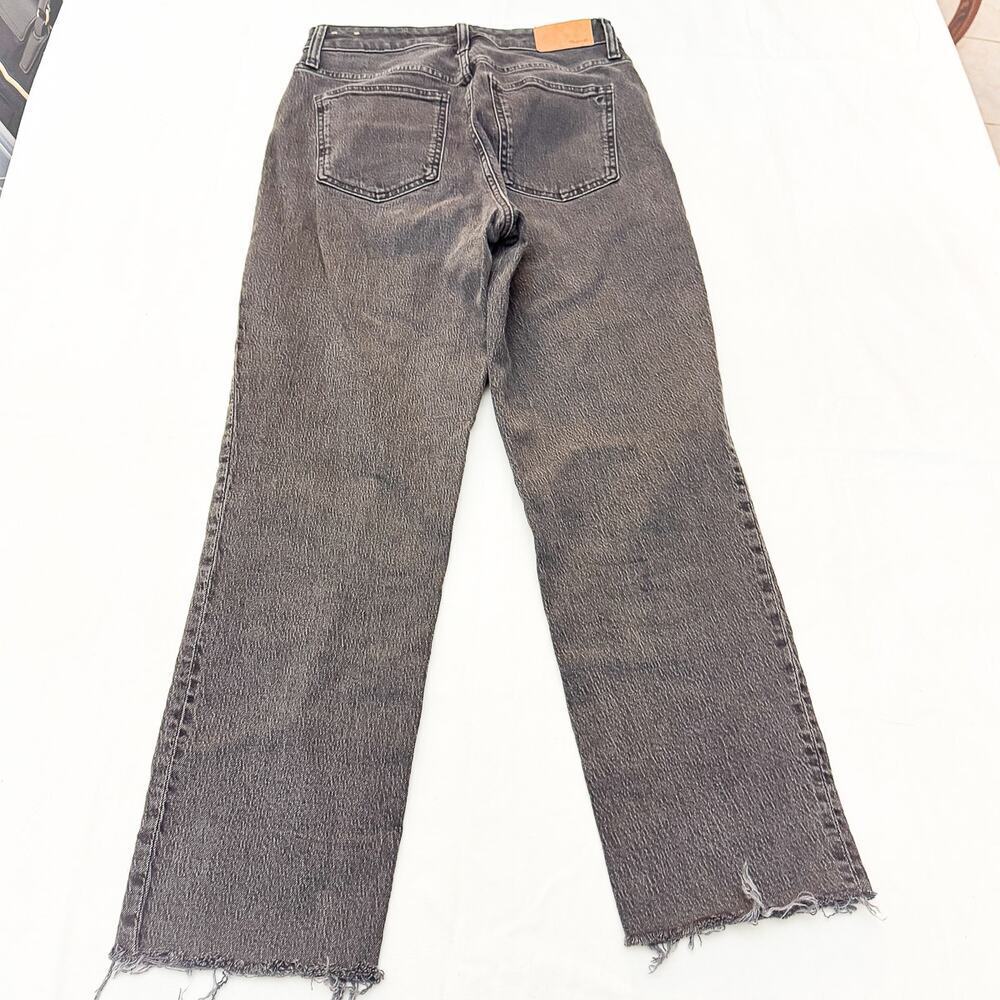 Madewell Curvy Perfect Vintage Straight Jean Charcoal Denim Jeans Size 27 - Picture 3 of 9